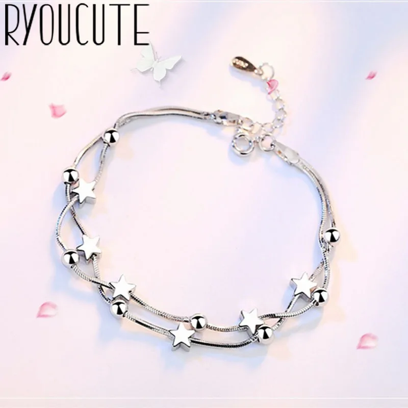 2019 Bijoux New Designer 925 Sterling Silver Star Beads Bracelets For Women Fashion Girls S925 Chain Bracelet Wholesale
2019 Bijoux New Designer 925 Sterling Silver Star Beads Bracelets For Women Fashion Girls S925 Chain Bracelet Wholesale