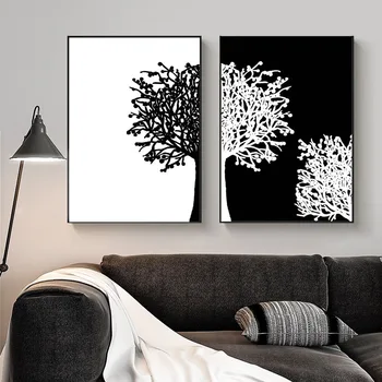Black White Abstract Creative Trees Silhouette Wall Art Painting Canvas Posters and Prints Nordic Living Room Decoration Picture 
Black White Abstract Creative Trees Silhouette Wall Art Painting Canvas Posters and Prints Nordic Living Room Decoration Picture