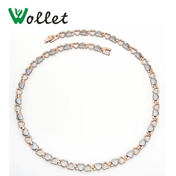Wollet Jewelry Heart Design Rose Gold Color 316L Stainless Steel Necklace Pendant for Women 5 in 1 Health Care Bio Magnet
Wollet Jewelry Heart Design Rose Gold Color 316L Stainless Steel Necklace Pendant for Women 5 in 1 Health Care Bio Magnet