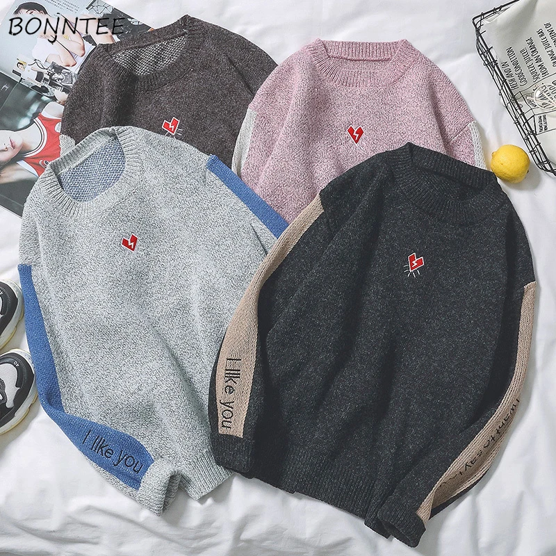 Sweaters Men Printed Simple Soft Warm Daily Korean Style Leisure High Quality Sweater Mens Ulzzang Students Knitting Clothing
Sweaters Men Printed Simple Soft Warm Daily Korean Style Leisure High Quality Sweater Mens Ulzzang Students Knitting Clothing