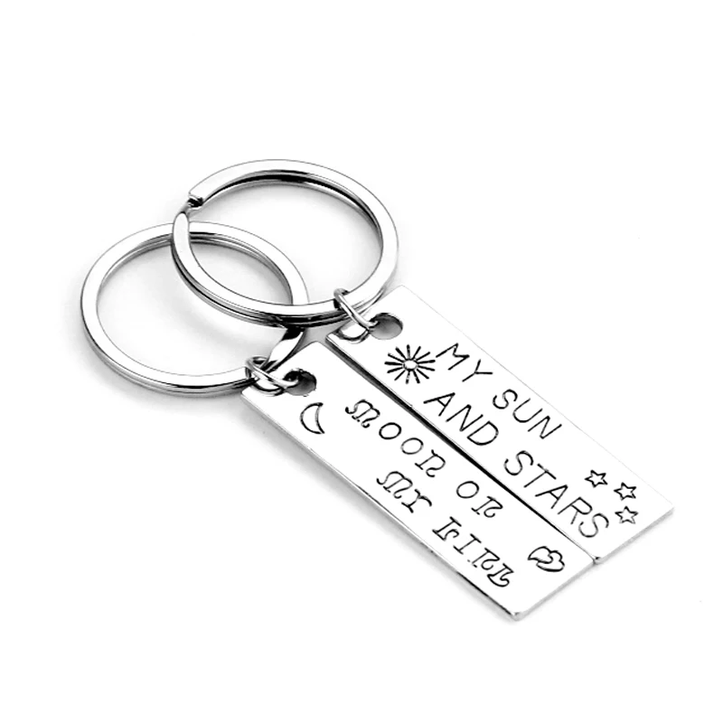 Game of Thrones Keychain Love Couple Keyrings MY SUN AND STARS MOON OF MY LIVE Letter Men Women Key Chain For Lover Accessories
Game of Thrones Keychain Love Couple Keyrings MY SUN AND STARS MOON OF MY LIVE Letter Men Women Key Chain For Lover Accessories