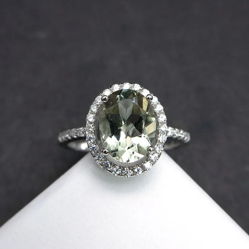Natural 2ct brazil Green amethyst quartz oval 7*9mm gemstone Ring solid 925 sterling silver jewelry for women dailry wear gift
Natural 2ct brazil Green amethyst quartz oval 7*9mm gemstone Ring solid 925 sterling silver jewelry for women dailry wear gift