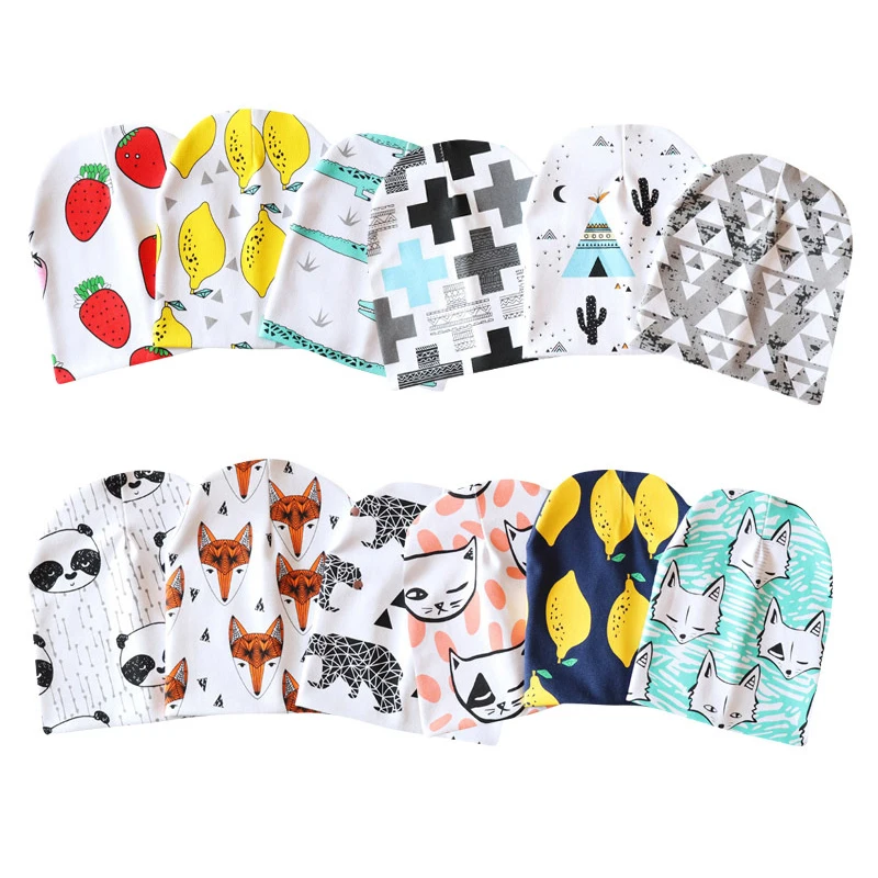 Spring Autumn Cotton Baby Beanie Hats Cartoon Print Newborn Hat Elastic Toddler Infant Cap For Girls Boys Children Photo Props
Spring Autumn Cotton Baby Beanie Hats Cartoon Print Newborn Hat Elastic Toddler Infant Cap For Girls Boys Children Photo Props