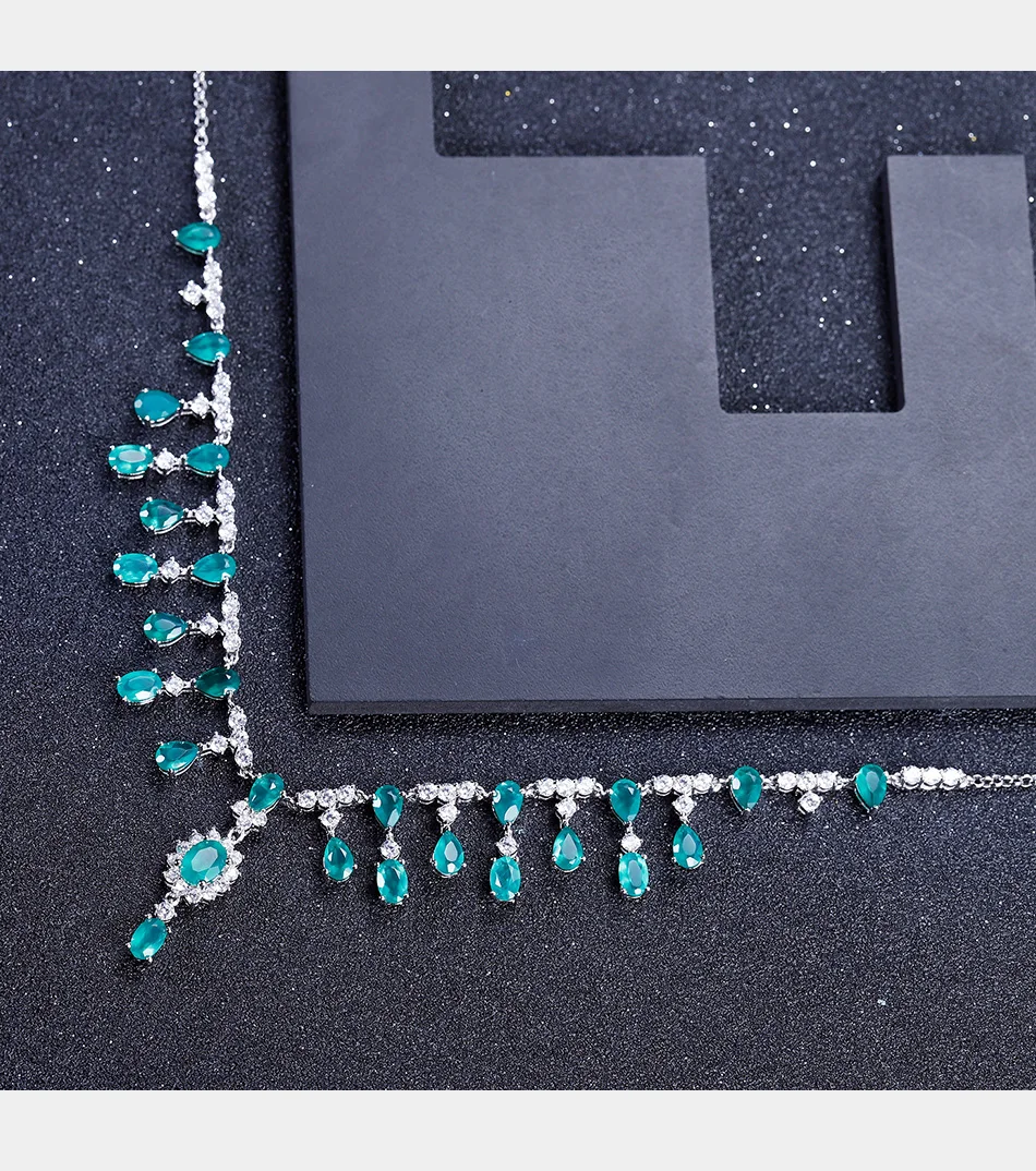Green Agate 925 Sterling Silver Gemstones Necklaces For Women Topaz Pendant Design Choker Luxury Fine Jewelry 5 Mallzona HTB1sB.hQSzqK1RjSZFjq6zlCFXaI Green Agate 925 Sterling Silver Gemstones Necklaces For Women Topaz Pendant Design Choker Luxury Fine Jewelry Mallzona