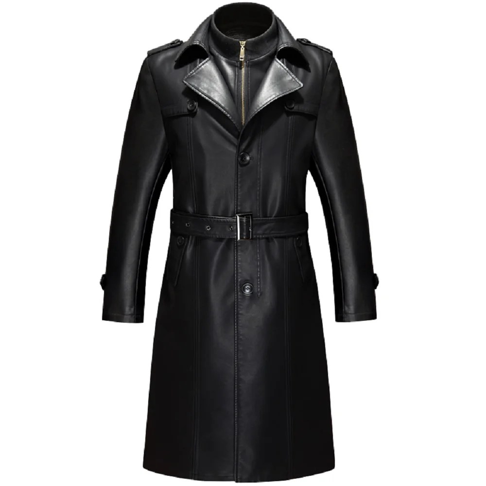 KUYOMENS Winter Men pu Leather Long Jackets Business Casual Turn-Collar Thick Outwear Jackets and Coats Chaqueta Cuero Hombre
KUYOMENS Winter Men pu Leather Long Jackets Business Casual Turn-Collar Thick Outwear Jackets and Coats Chaqueta Cuero Hombre