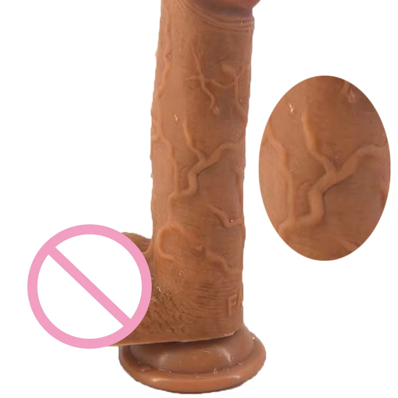 The simulation of adult penis shape Super long suppleness human dildo Double layer silicone products Speciality store