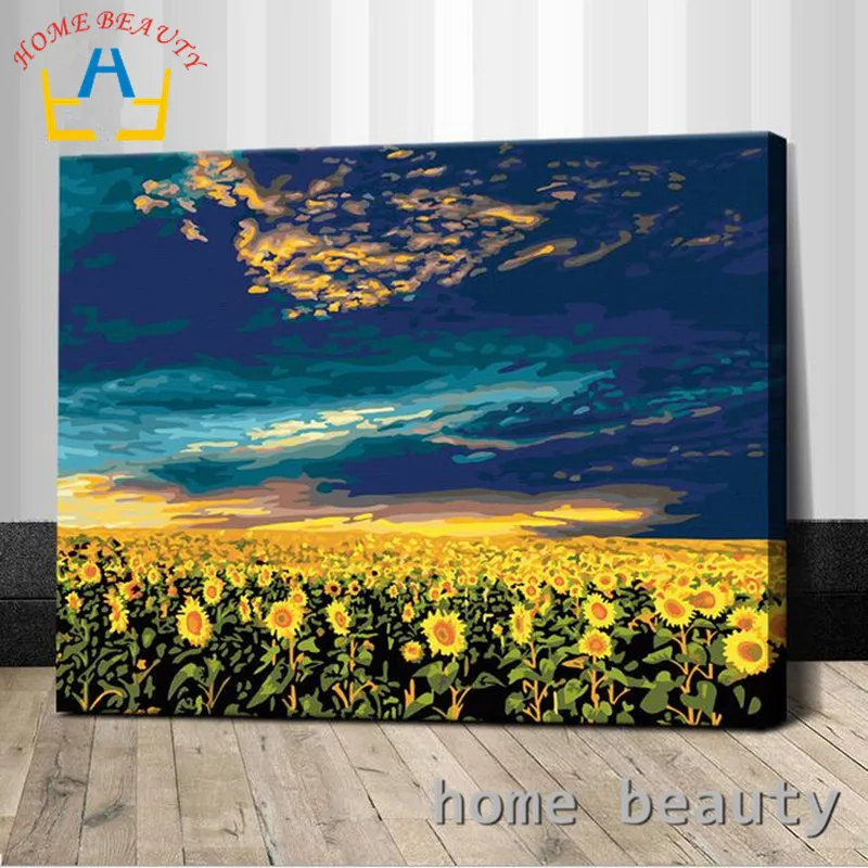 Oil painting paint by numbers diy canvas wall decor hand painted picture printed drawing coloring by number sunflowers E156
Oil painting paint by numbers diy canvas wall decor hand painted picture printed drawing coloring by number sunflowers E156