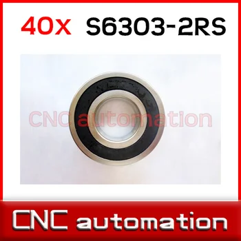 40pcs rubber sealed stainless Radial shaft ball bearings S6303 6303 2RS 17*47*14mm
40pcs rubber sealed stainless Radial shaft ball bearings S6303 6303 2RS 17*47*14mm