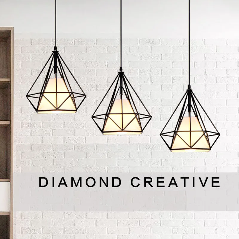 North Eupore Simple Diamond Suspension Pendant Lamp (4)