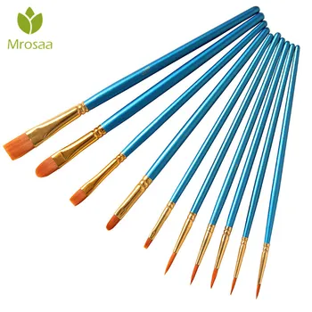 10Pcs/Set Watercolor Gouache Paint Brushes Different Shape Round Pointed Tip Nylon Hair Painting Brush Set Drawing Art Supplies
10Pcs/Set Watercolor Gouache Paint Brushes Different Shape Round Pointed Tip Nylon Hair Painting Brush Set Drawing Art Supplies