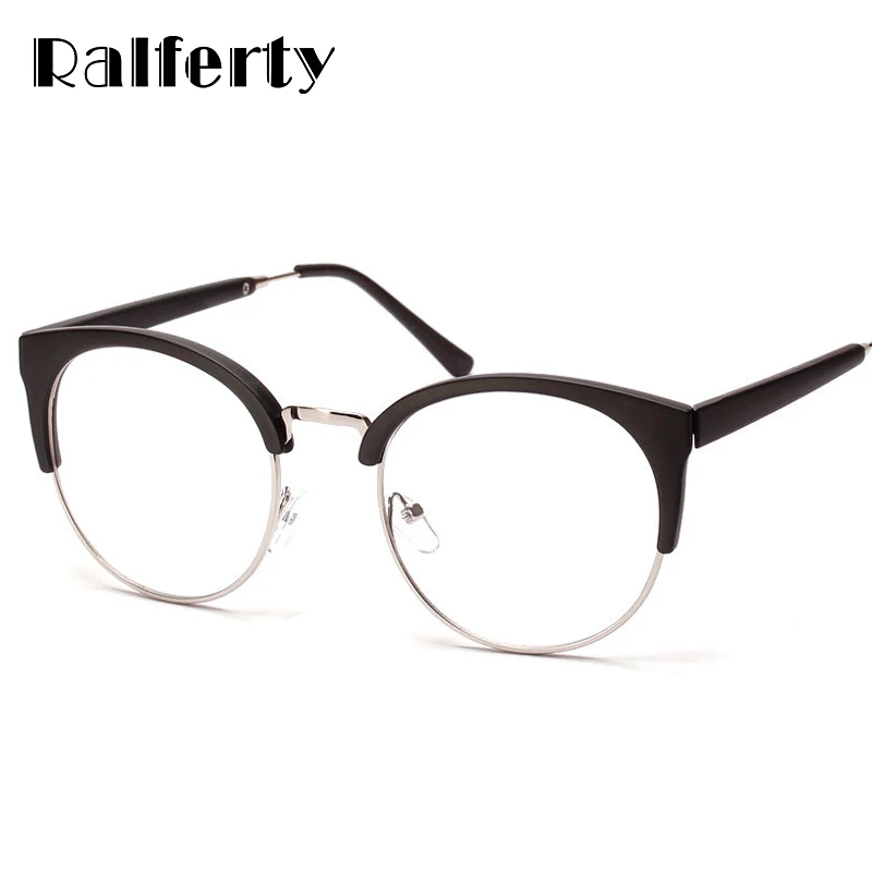 Ralferty Round Glasses Women Myopia Glasses Frames Eyeglasses Semi-rimless Decoration Diopter Optical Frames Brand Eyewear 0028
Ralferty Round Glasses Women Myopia Glasses Frames Eyeglasses Semi-rimless Decoration Diopter Optical Frames Brand Eyewear 0028