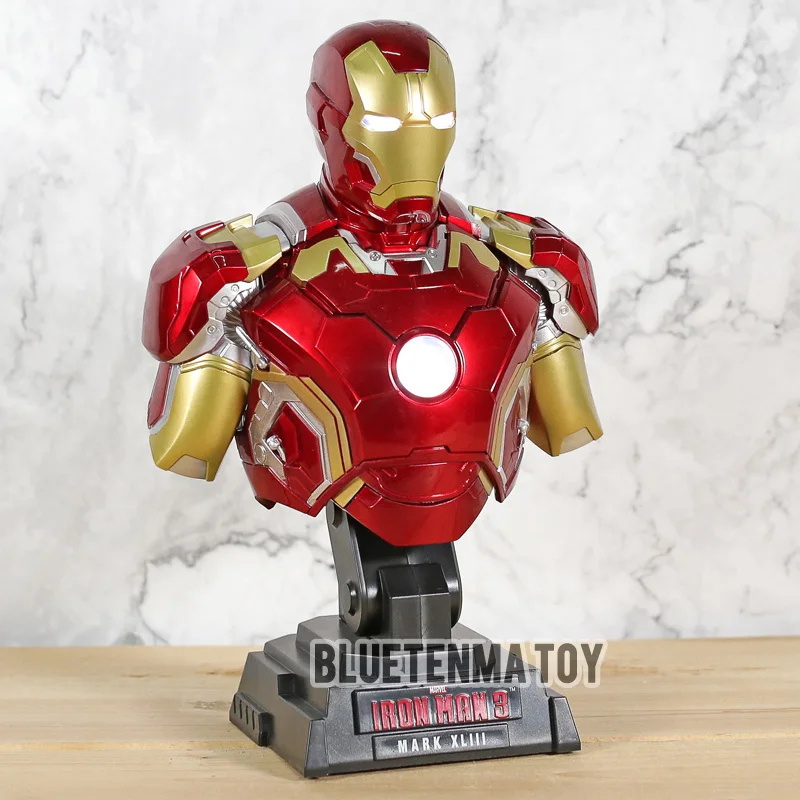 Avengers:Infinity War Superhero Iron Man MK43 1/4 Bust Polystone Statue With LED Light Action Figure Collection Model Toy
Avengers:Infinity War Superhero Iron Man MK43 1/4 Bust Polystone Statue With LED Light Action Figure Collection Model Toy