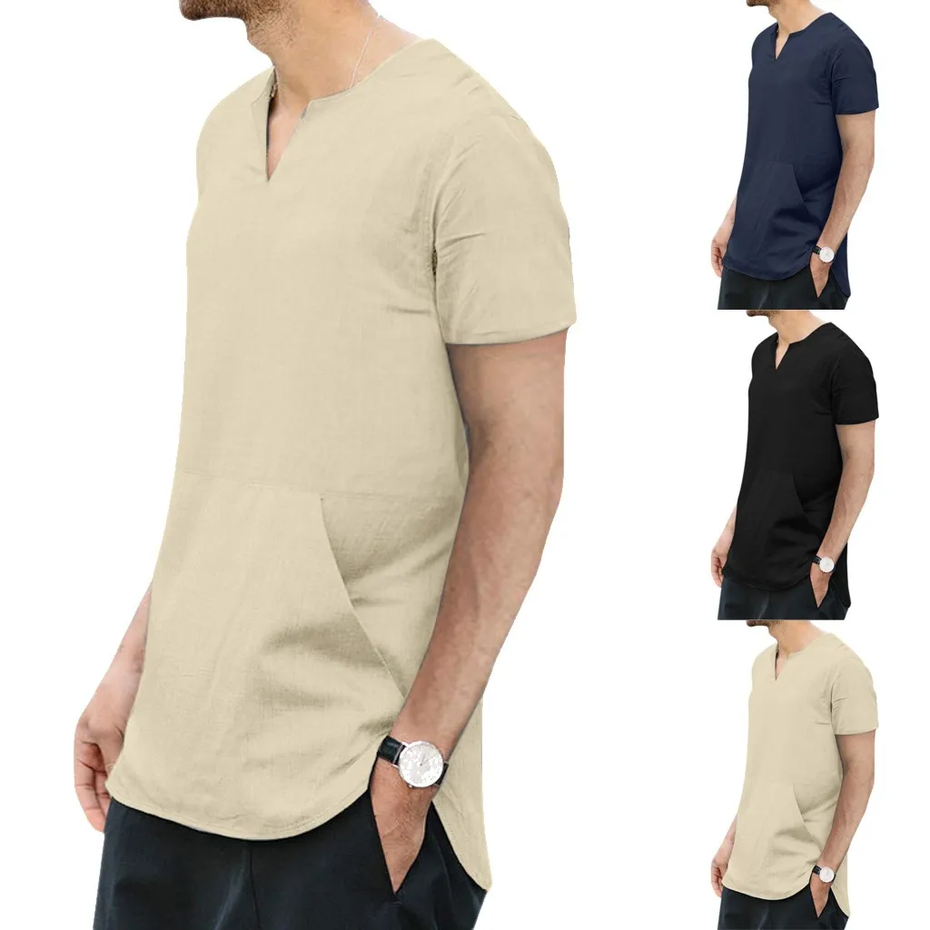 Men's Baggy Cotton Linen Solid Color Pocket Short Sleeve T Shirts Tops Blouses Short Sleeve Shirt Solid Cotton Linen Men Tops
Men's Baggy Cotton Linen Solid Color Pocket Short Sleeve T Shirts Tops Blouses Short Sleeve Shirt Solid Cotton Linen Men Tops