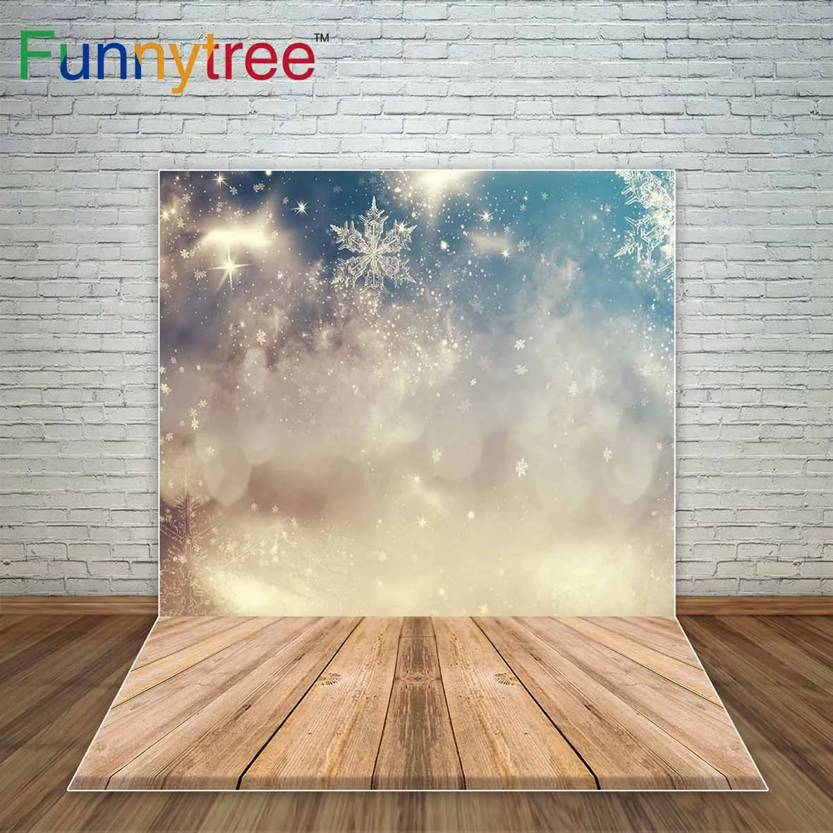 Snowflakes golden shiny dots bokeh effect wooden floor winter background Child photographing background decoration photo
Snowflakes golden shiny dots bokeh effect wooden floor winter background Child photographing background decoration photo