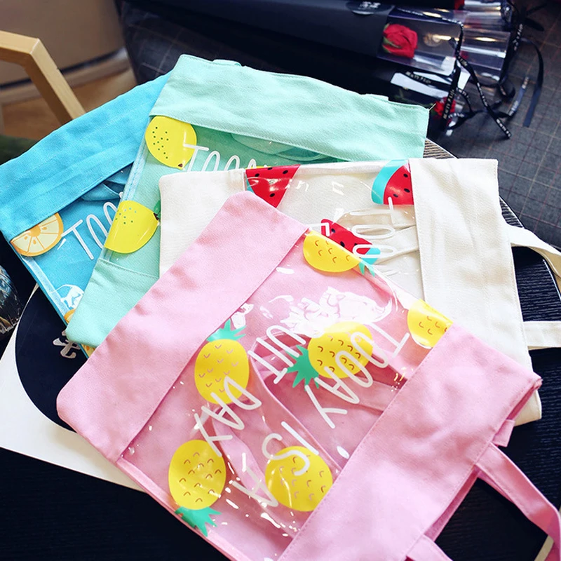 Phander 4 Colour Reusable Shopping Shoulder Bags Travel Grocery Tote Handbag Summer Leisure Fruit Print Stitching Canvas Bag
Phander 4 Colour Reusable Shopping Shoulder Bags Travel Grocery Tote Handbag Summer Leisure Fruit Print Stitching Canvas Bag