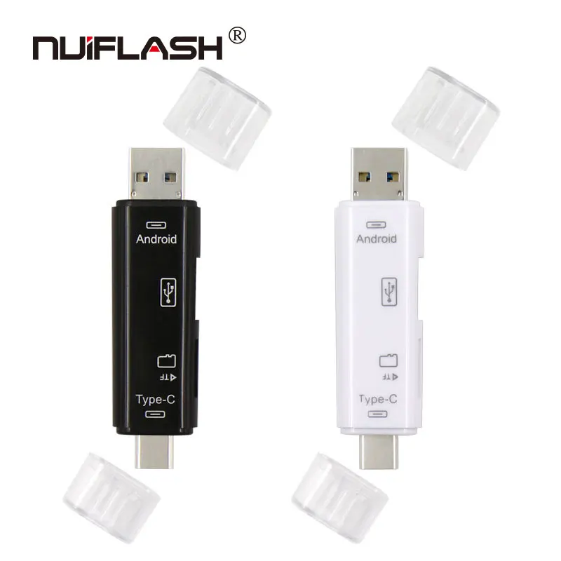 

Type C & micro USB & USB 3 In 1 OTG Card Reader High-speed USB3.0 Universal OTG TF/SD for Android Computer Best gift