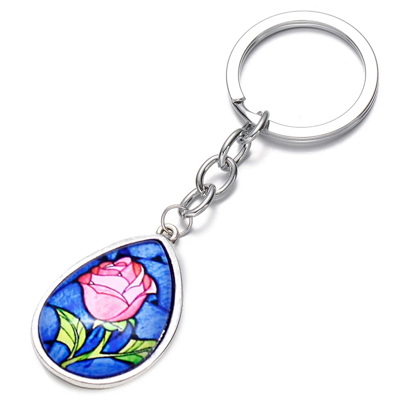 26 Letters DIY Drop Drop Convex Beauty and the Beast Blue Pattern Rose Flower Keychain Romantic Valentine's Day Couple Jewelry
26 Letters DIY Drop Drop Convex Beauty and the Beast Blue Pattern Rose Flower Keychain Romantic Valentine's Day Couple Jewelry