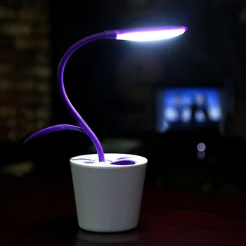 Touch-sensitive Dimmable USB LED Desk Lamp 3 Level of Brightness Table Light with Sapling Pen Holder for Bedroom Office JA55
Touch-sensitive Dimmable USB LED Desk Lamp 3 Level of Brightness Table Light with Sapling Pen Holder for Bedroom Office JA55
