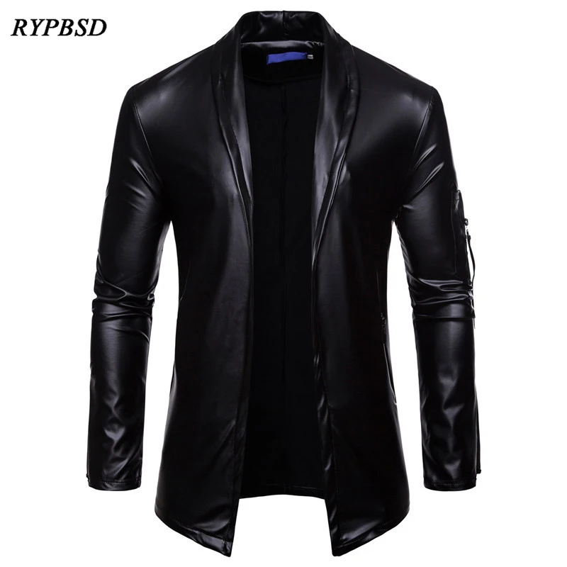 2019 New Fashion Mens Leather Jacket Long Sleeve PU Faux Leather Jacket Solid Color Turn Down Collar Cardigan Jacket Men M-XXXL
2019 New Fashion Mens Leather Jacket Long Sleeve PU Faux Leather Jacket Solid Color Turn Down Collar Cardigan Jacket Men M-XXXL