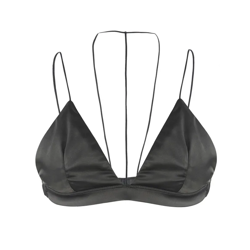 Women 2018 New Arrival Spaghetti Strap Underwear Bra Solid Black Sexy Wireless Breathable Backless Lingerie Bra
Women 2018 New Arrival Spaghetti Strap Underwear Bra Solid Black Sexy Wireless Breathable Backless Lingerie Bra