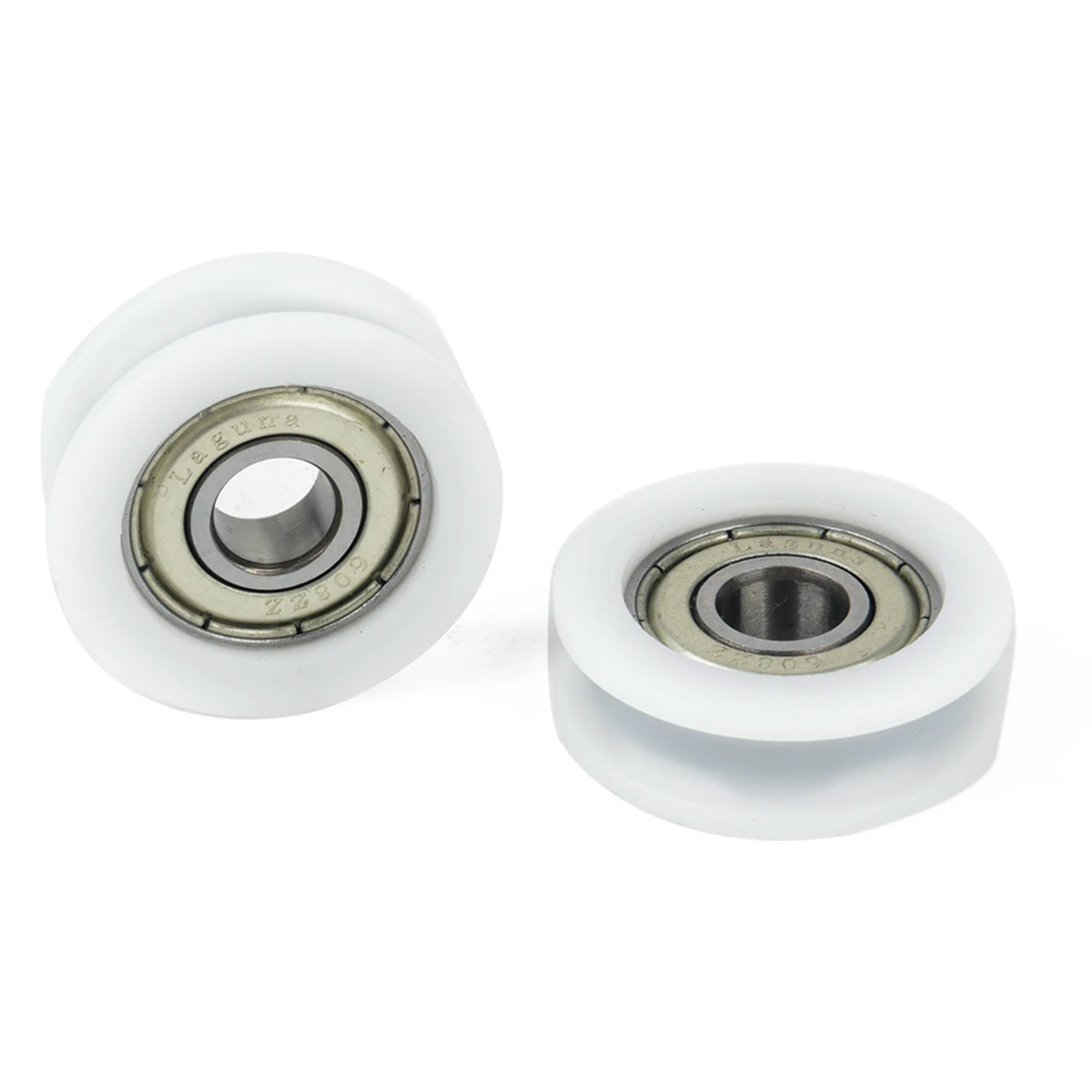 5pcs Nylon Plastic Ball Bearings Embedded 608 U Groove Ball Bearing Guide Pulley 8X30X10mm For Guide Roller Hardware Accessories