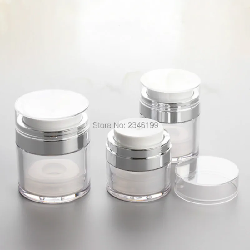 Acrylic Cream Jar 30g Empty Lotion Pump 15g Acrylic Cream Pump Cosmetic Container 50g Empty Cream Jar Emulsion Pump (5)