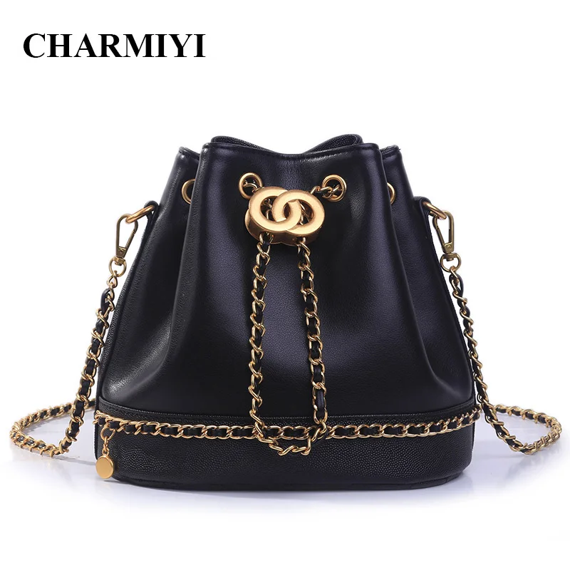 Luxury Brand Women Bucket Shoulder Bags High Quality Leather Ladies Handbag Designer Bags Female Chain Women Messenger Bags 2019
Luxury Brand Women Bucket Shoulder Bags High Quality Leather Ladies Handbag Designer Bags Female Chain Women Messenger Bags 2019