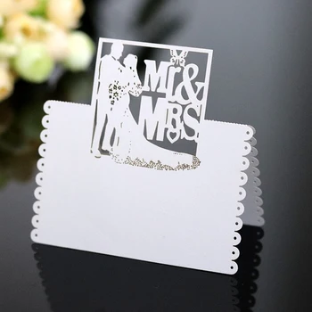 50pcs Laser Cut Bride and Groom Table Name Place Card MR&MRS Guest Message Setting Blank Card Wedding Event Party Favor Supplies
50pcs Laser Cut Bride and Groom Table Name Place Card MR&MRS Guest Message Setting Blank Card Wedding Event Party Favor Supplies