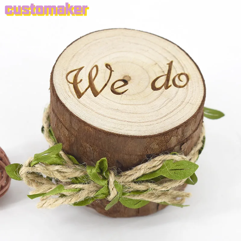 We do original wedding ring box gift box Wedding Wood Favor Creative solid wooden holiday supplies Arts and crafts