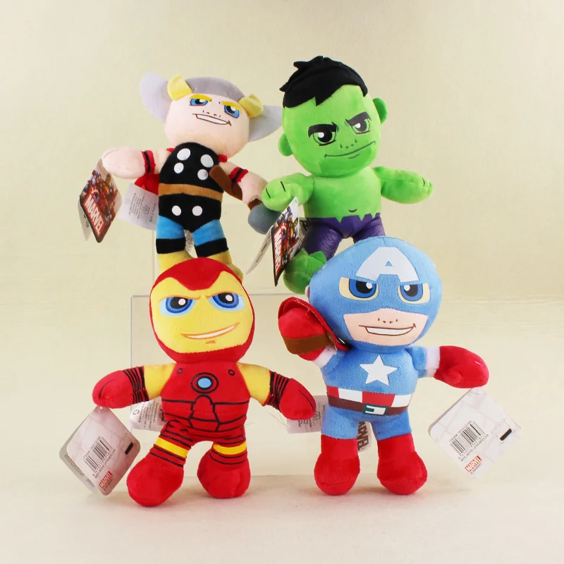 4 Styles 20cm Cute The Plush Green Thor Captain America Iron Man Plush Soft Stuffed Doll Toys For Kids Gifts
4 Styles 20cm Cute The Plush Green Thor Captain America Iron Man Plush Soft Stuffed Doll Toys For Kids Gifts