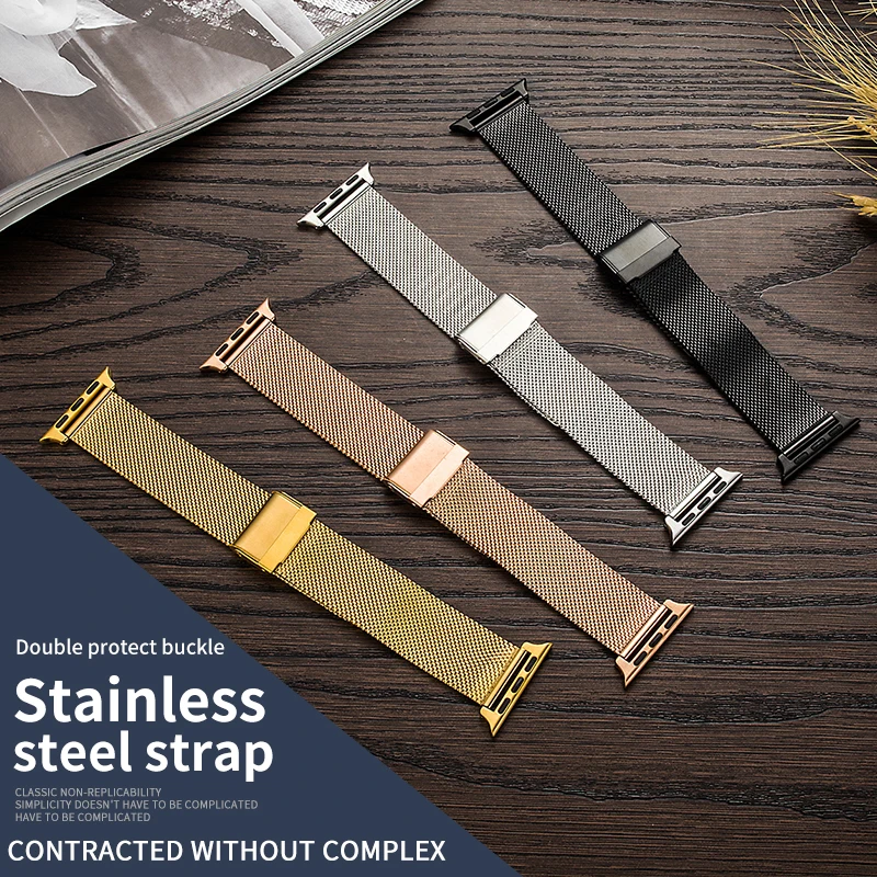For Apple Watch Mesh Milanese Magnetic Loop Stainless Steel Bracelet Strap Replacement Band Wristband for Apple Watch Series 321
For Apple Watch Mesh Milanese Magnetic Loop Stainless Steel Bracelet Strap Replacement Band Wristband for Apple Watch Series 321
