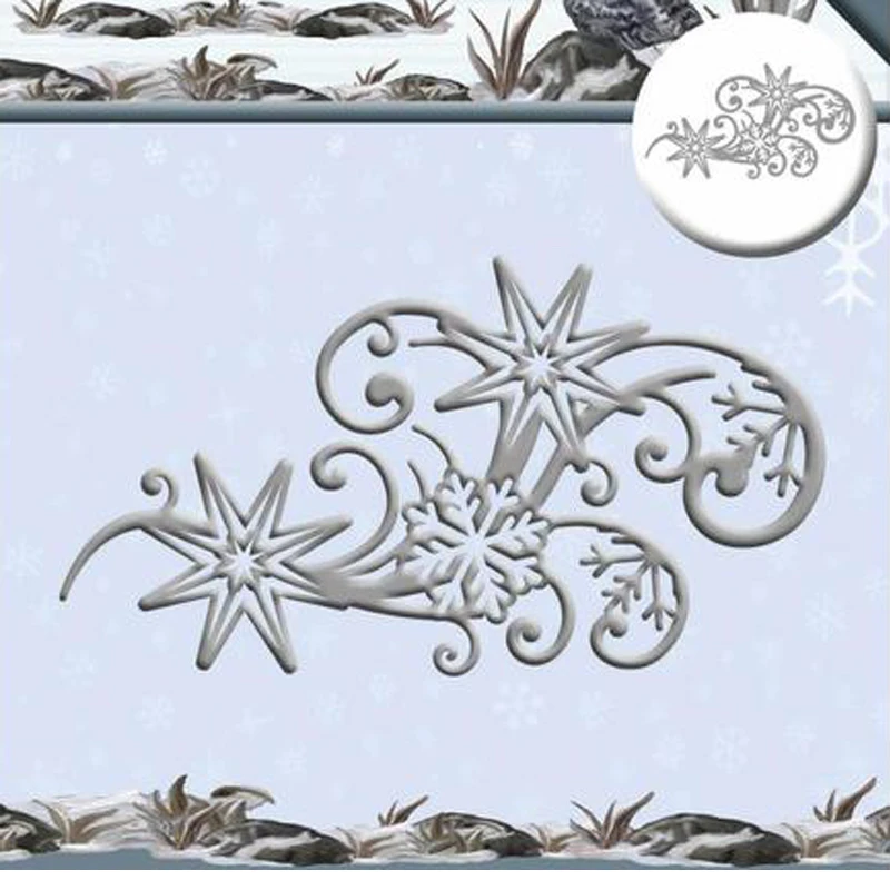 Ice Crystal Swirl Winter 115*63mm Metal Cutting Dies Scrapbooking Album Cuts for DIY Card making stencil Embossing Die New 2019
Ice Crystal Swirl Winter 115*63mm Metal Cutting Dies Scrapbooking Album Cuts for DIY Card making stencil Embossing Die New 2019