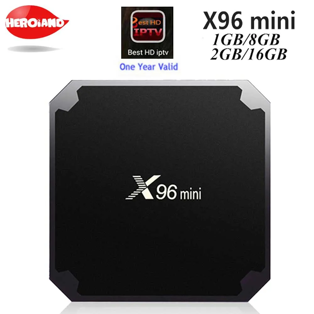 

Hot X96 mini Android 7.1 smart TV BOX 2GB 16GB Amlogic S905W Quad Core 2.4GHz WiFi Media Player IPTV Smart Box 1GB 8GB X96mini