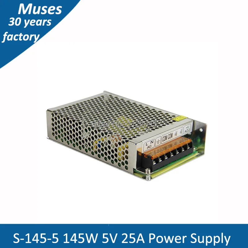 free shipping S-145-5 145W 5V 25A single output switching power supply switch for LED Strip light AC to DC
free shipping S-145-5 145W 5V 25A single output switching power supply switch for LED Strip light AC to DC