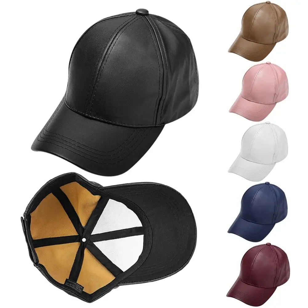 Women Men PU Leather Baseball Cap 2019 Unisex Snapback Outdoor Adjustable Trucker Hats Casual Men Bone Casquette Sun Hat Gorras
Women Men PU Leather Baseball Cap 2019 Unisex Snapback Outdoor Adjustable Trucker Hats Casual Men Bone Casquette Sun Hat Gorras