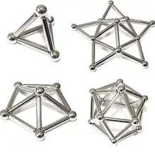 Магнитные палочки, 36 шт., 27 шт., стальные шарики, инновационная металлическая палочка, магнитные строительные игрушки для моделей(China)