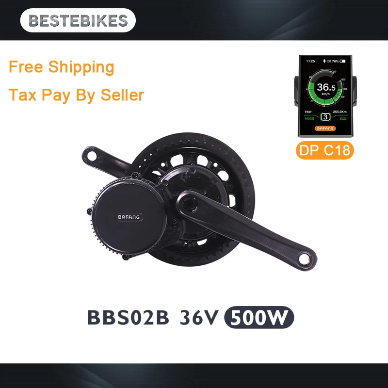 Bafang BBS01B BBS02B 36V 250W Mid Drive Motor Eletric Bike Conversion Kits DPC18 C965 Display Ebike Bicycle Parts Free Shipping
Bafang BBS01B BBS02B 36V 250W Mid Drive Motor Eletric Bike Conversion Kits DPC18 C965 Display Ebike Bicycle Parts Free Shipping