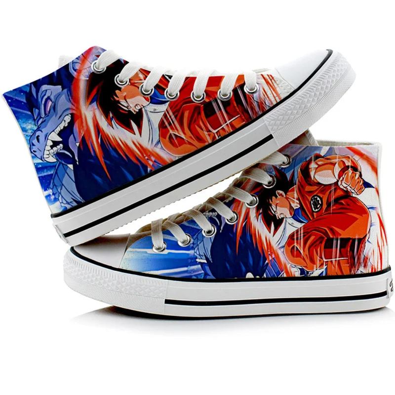 Both side painted Anime Dragon Ball Z Print Mens High-top Vulcanized Shoes Cool Super Saiyan Son Goku Canvas boots A9070
Both side painted Anime Dragon Ball Z Print Mens High-top Vulcanized Shoes Cool Super Saiyan Son Goku Canvas boots A9070