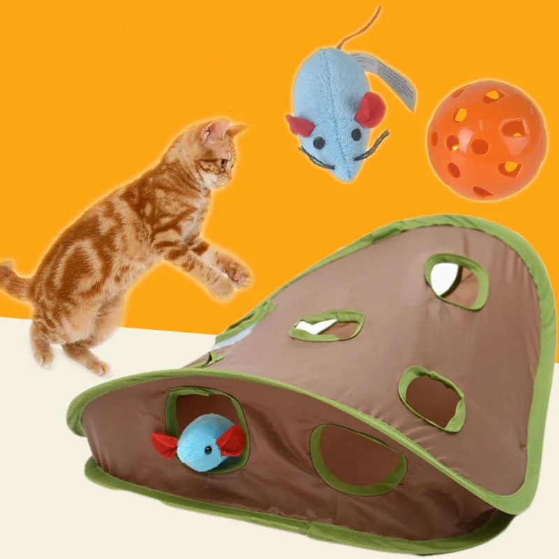 Pet Cat Toys Funny Interactive Cat Nine-hole Rat Hole with Bell Ball Toys Passageway Tubes Collapsible Crinkle Folding Play Toy
Pet Cat Toys Funny Interactive Cat Nine-hole Rat Hole with Bell Ball Toys Passageway Tubes Collapsible Crinkle Folding Play Toy
