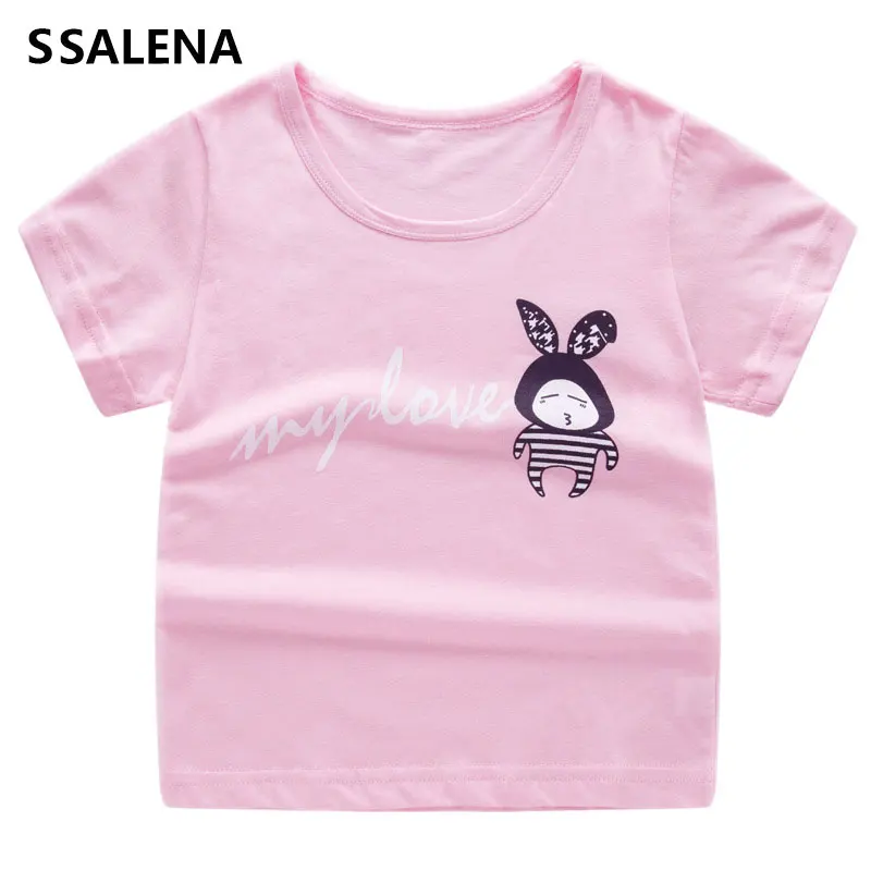 Cute Children'S T Shirt Girls Tops Children Summer Shirts Kids Cartoon Clothes For Baby Toddler Pink Rabbit Print Tees 2-12Y
Cute Children'S T Shirt Girls Tops Children Summer Shirts Kids Cartoon Clothes For Baby Toddler Pink Rabbit Print Tees 2-12Y