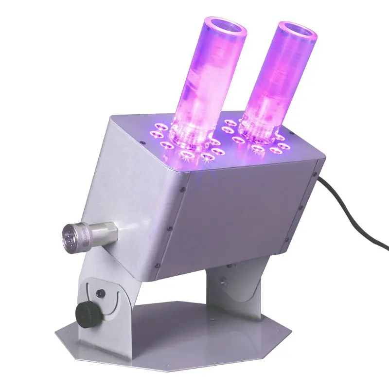 Двойная головка 18*3 Вт RGB светодиодный CO2 Jet Fog Machine сценическая дымовая машина