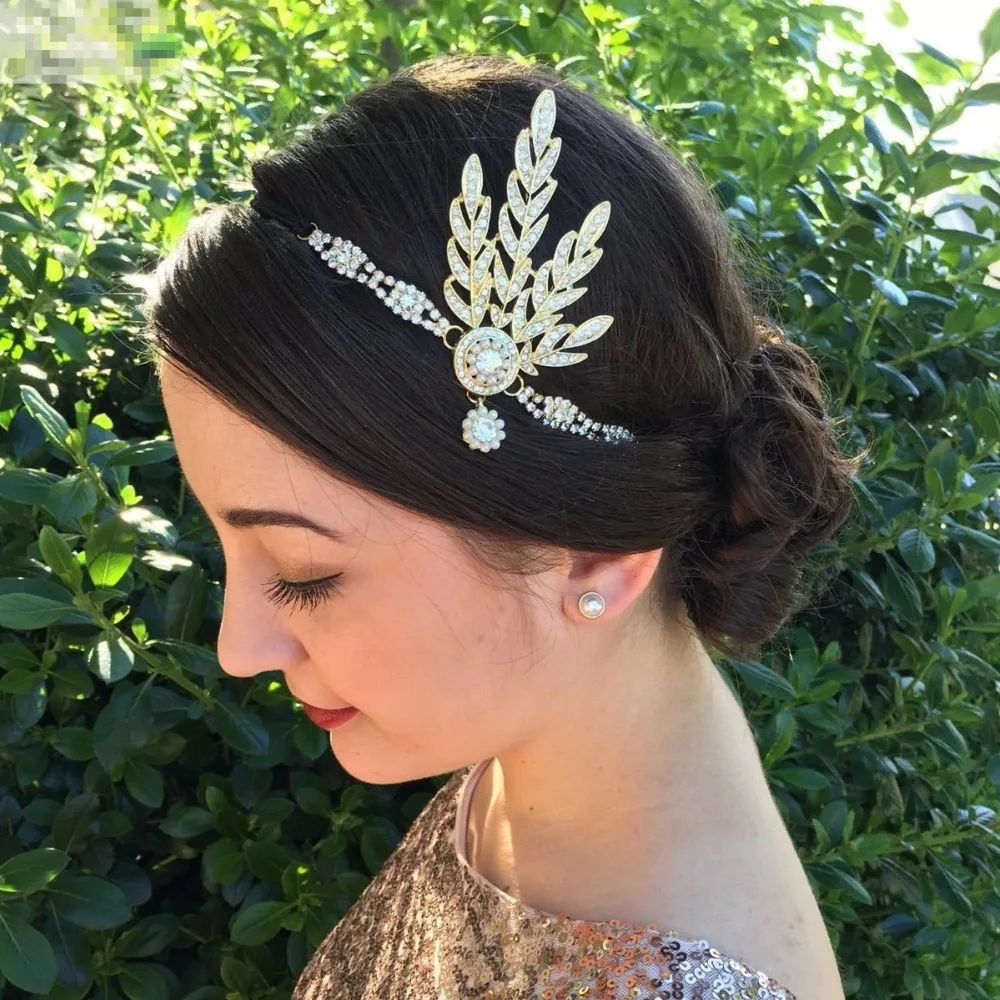 Vintage 1920s Great Gatsby Headband Flapper Girl Fancy Party