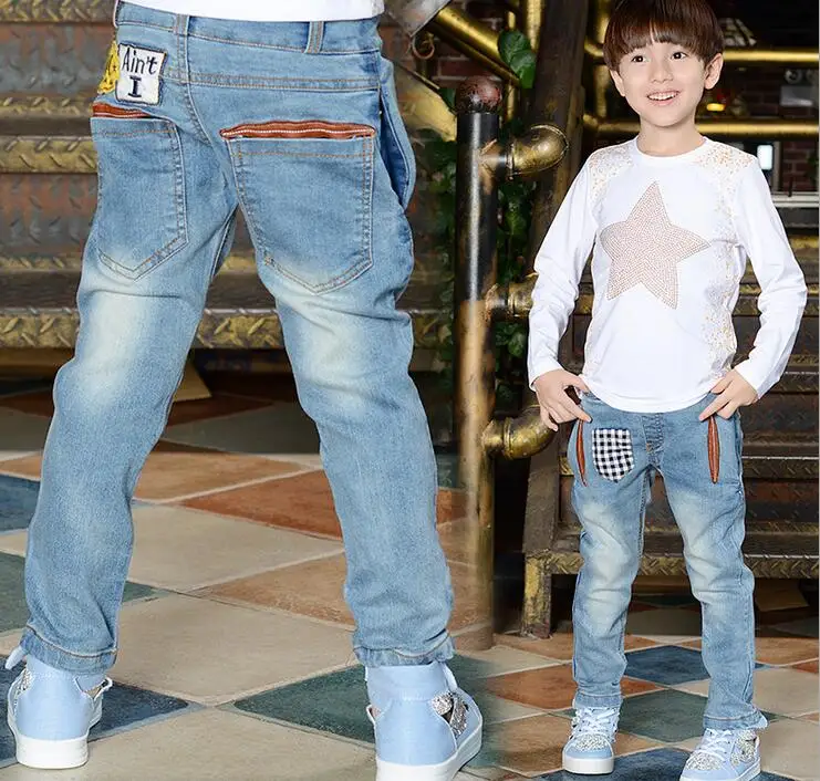 Kids Hot Sale 2019 Boy Jeans Limited Loose Solid Casual For Autumn Boys Jeans Children's Fashion For Denim Elastic Waist Pants 
Kids Hot Sale 2019 Boy Jeans Limited Loose Solid Casual For Autumn Boys Jeans Children's Fashion For Denim Elastic Waist Pants