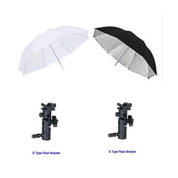4 in1 2pcs Swivel Flash hot shoe umbrella holder bracket E + 1pcs 33 flash umbrella and 1pcs translucent Umbrella
4 in1 2pcs Swivel Flash hot shoe umbrella holder bracket E + 1pcs 33 flash umbrella and 1pcs translucent Umbrella