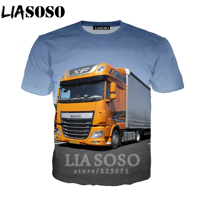 LIASOSO 2019 Summer New Men Women 3D Print Car Truck Short sleeve T shirt Fashion Sweatshirt Hip Hop Top Harajuku Pullover B175
LIASOSO 2019 Summer New Men Women 3D Print Car Truck Short sleeve T shirt Fashion Sweatshirt Hip Hop Top Harajuku Pullover B175