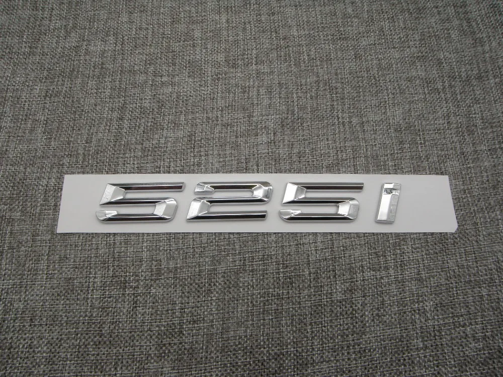 Shiny Silver ABS Number Letters Word Car Trunk Badge Emblem Letter Decal Sticker for BMW 5 Series 525i
Shiny Silver ABS Number Letters Word Car Trunk Badge Emblem Letter Decal Sticker for BMW 5 Series 525i