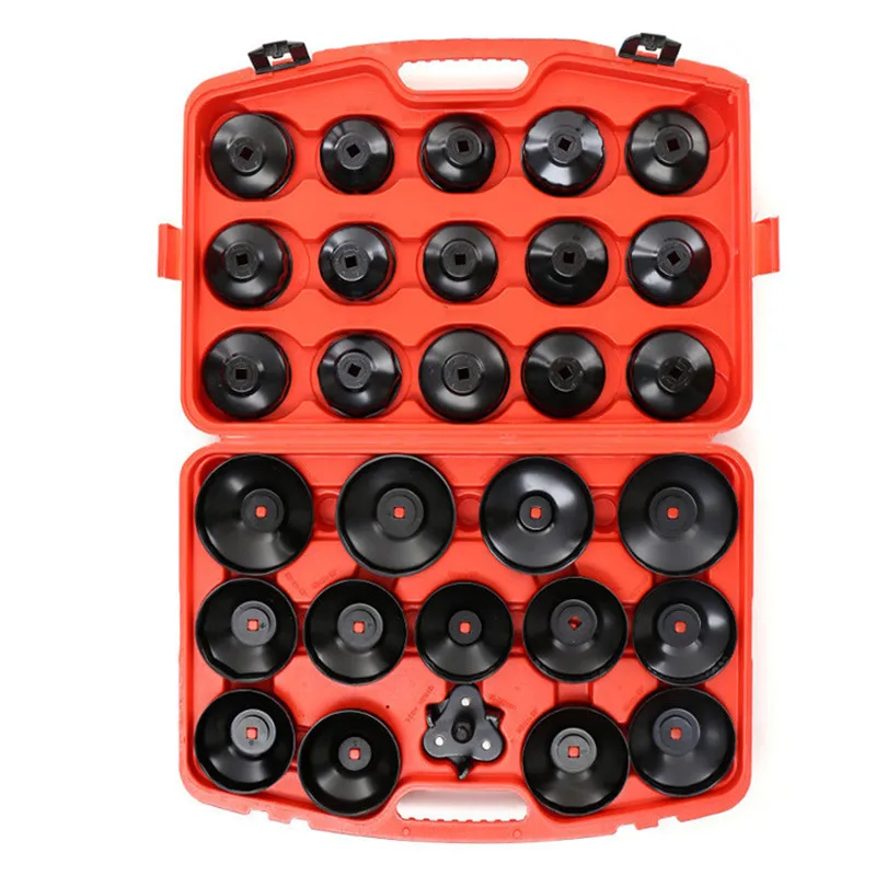 Julaihandsome 30PC Cap Oil Pilter Wrench Set Removal Tool Cup Socket For Car Repair Tool with Storage Case
Julaihandsome 30PC Cap Oil Pilter Wrench Set Removal Tool Cup Socket For Car Repair Tool with Storage Case