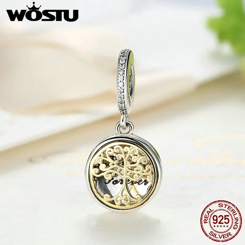 925 Sterling Silver & Gold Color Family Roots Dangle Charm Beads Fit Original WST Bracelet Authentic Luxury DIY Jewelry
925 Sterling Silver & Gold Color Family Roots Dangle Charm Beads Fit Original WST Bracelet Authentic Luxury DIY Jewelry