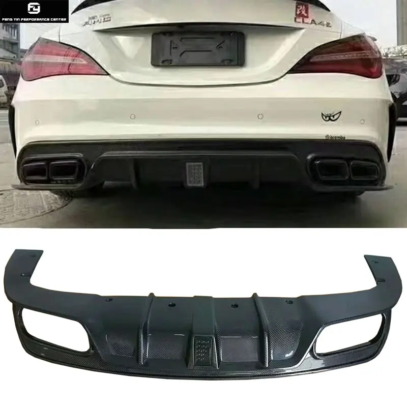 W117 CLA250 Carbon Fiber rear bumper diffuser lip with LED lights for Mercedes Benz W117 CLA 180 ST style 13-16
W117 CLA250 Carbon Fiber rear bumper diffuser lip with LED lights for Mercedes Benz W117 CLA 180 ST style 13-16