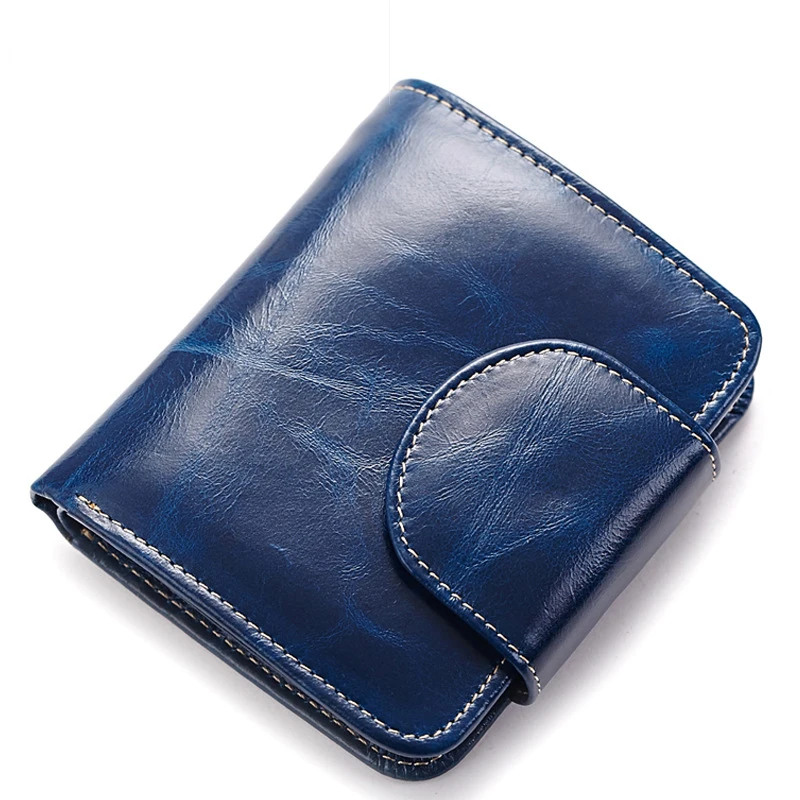 Genuine Leather Women Wallets Ladies Designer Luxury Brand Zippers Hasp Vintage Wallet Female Oil Wax Cowhide Clutch Purses
Genuine Leather Women Wallets Ladies Designer Luxury Brand Zippers Hasp Vintage Wallet Female Oil Wax Cowhide Clutch Purses